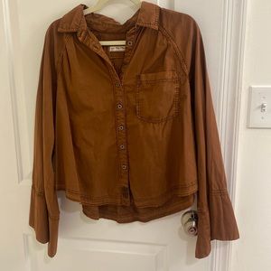 Free people bell sleeve blouse